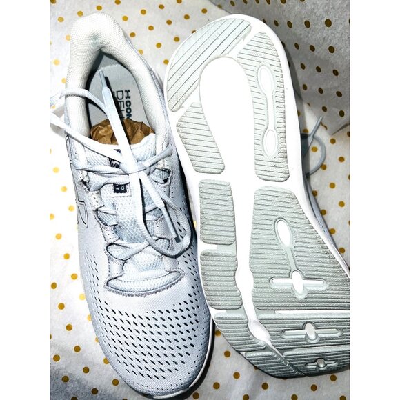 Under Armour Womens Charged Escape 3 Sneakers 11 Light Gray Breathable Mesh - Picture 6 of 7